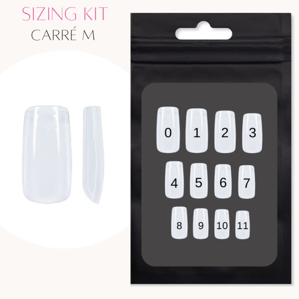 Sizing Kit - Carré M - Roses on the nails®