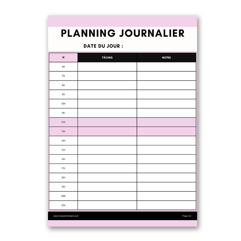 Planning Journalier - PDF